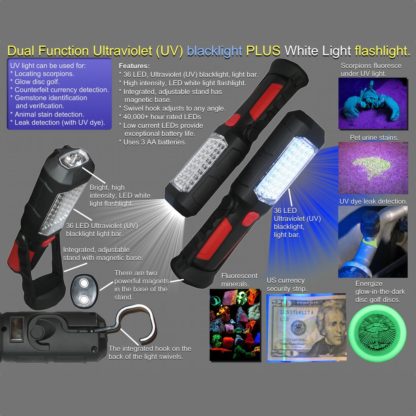 UV Light and Flashlight Features