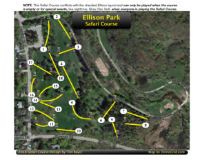 Ellison 18 Hole Safari Map.